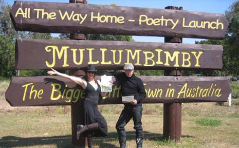 Poets Kathryn Riding and Paul C. Pritchardon their way to the launch at the Drill Hall. Photo by Laura Shore, digital mischief by Paul Pritchard. Poets Kathryn Riding and Paul C. Pritchardon their way to the launch at the Drill Hall. Photo by Laura Shore, digital mischief by Paul Pritchard.