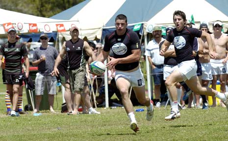 STAR QUALITY: Action from the Byron Bay Rugby Sevens last year. STAR QUALITY: Action from the Byron Bay Rugby Sevens last year.
