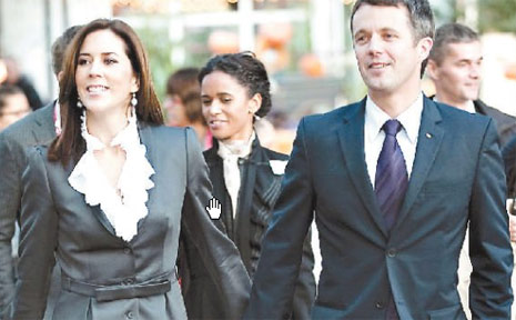 Crown Prince Mary and her husband Crown Prince Frederik in Copenhagen. Crown Prince Mary and her husband Crown Prince Frederik in Copenhagen.
