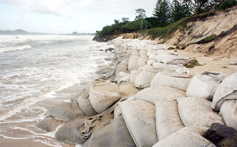 Erosion at Byron Bay ... Byron Council last week voted to put its controversial draft Coastal Zone Management Plan on public exhibition. Erosion at Byron Bay ... Byron Council last week voted to put its controversial draft Coastal Zone Management Plan on public exhibition.