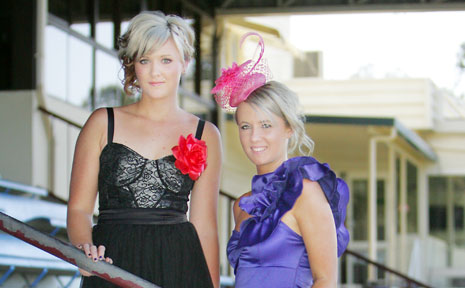 GLAMOUR GIRLS: Chantelle Barber and Tiana Walker dress to impress for the racing fever in Rockhampton today. GLAMOUR GIRLS: Chantelle Barber and Tiana Walker dress to impress for the racing fever in Rockhampton today.