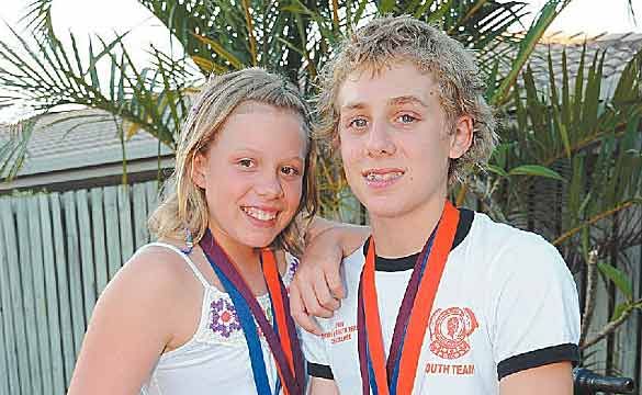 Young heroes Abby and Brodie Johnston, whose quick thinking may have saved the life of a neighbour who suffered a stroke in his front yard. Young heroes Abby and Brodie Johnston, whose quick thinking may have saved the life of a neighbour who suffered a stroke in his front yard.