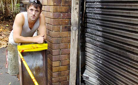Steve Hurst, of Eastpoint Joinery in the Byron Industrial Estate, believes a fire at his business was deliberately lit. Steve Hurst, of Eastpoint Joinery in the Byron Industrial Estate, believes a fire at his business was deliberately lit.