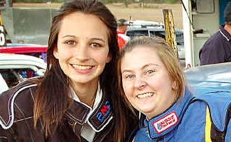 Alex Kuzmanovic (left) and Hervey Bay’s Kayla Barron are just two of the young local drivers giving speedway a go. Alex Kuzmanovic (left) and Hervey Bay’s Kayla Barron are just two of the young local drivers giving speedway a go.