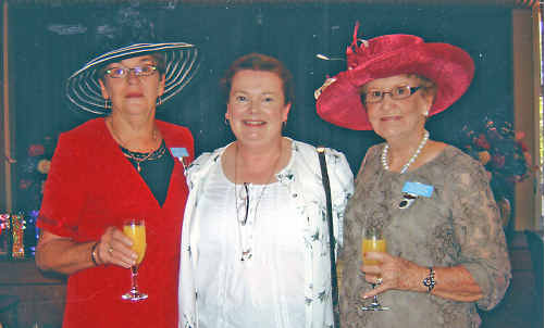At the Melbourne Cup luncheon is Palliative Care representative Jo Cooper (centre) with Blue & White Auxiliary president Annette Crimmins (left) and secretary Una Kennedy. Photo by Joyce Cleaver. At the Melbourne Cup luncheon is Palliative Care representative Jo Cooper (centre) with Blue & White Auxiliary president Annette Crimmins (left) and secretary Una Kennedy. Photo by Joyce Cleaver.