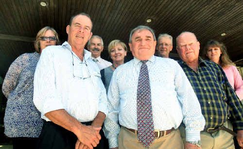 Dot Holdom, Kevin Skinner, Mike Rayner, Joan Van Lieshout, Warren Polglase, Barry Longland, Phil Youngbutt and Katie Milne Dot Holdom, Kevin Skinner, Mike Rayner, Joan Van Lieshout, Warren Polglase, Barry Longland, Phil Youngbutt and Katie Milne