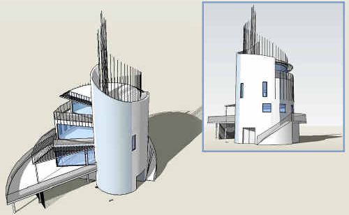 An artist’s drawings of the preferred design for the new Ballina coast guard tower, which would be built next to the existing one on North Wall. An artist’s drawings of the preferred design for the new Ballina coast guard tower, which would be built next to the existing one on North Wall.