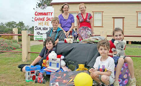 Gearing up for the McLeans Ridges garage sale this weekend are McLeans Ridges residents Gail Wergs (left) and Heather Dunn with their children Ryan Wergs and Patrick, Jessica and Oliver Dunn. Gearing up for the McLeans Ridges garage sale this weekend are McLeans Ridges residents Gail Wergs (left) and Heather Dunn with their children Ryan Wergs and Patrick, Jessica and Oliver Dunn.