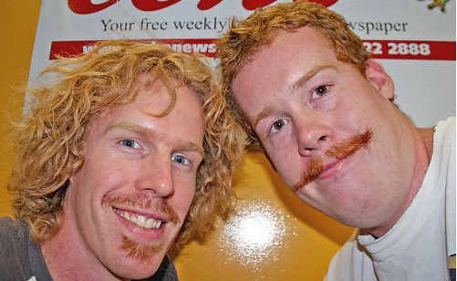 Echo graphic designer Ewan William and his brother Lewis “Redd” Williams get on board the Movember bandwagon with some impressive facial hair. Echo graphic designer Ewan William and his brother Lewis “Redd” Williams get on board the Movember bandwagon with some impressive facial hair.