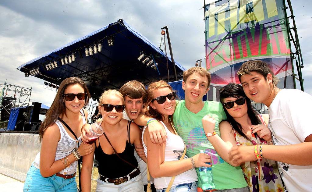 Maddy Bruce, Chris Harrington, Tiarne Coleman, Kane Solly, Jesse Huston and Anthony Maciel at That Festival. Maddy Bruce, Chris Harrington, Tiarne Coleman, Kane Solly, Jesse Huston and Anthony Maciel at That Festival.