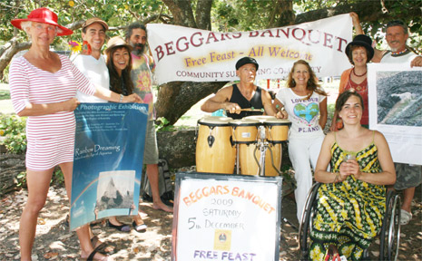 Organisers and volunteers get ready for this Saturday’s Beggars Banquet.
Organisers and volunteers get ready for this Saturday’s Beggars Banquet.