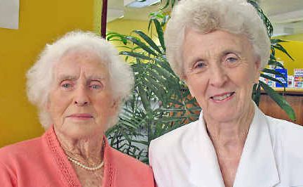 Helen Wynd and Clare Dwyer are upset that the Red Cross has disbanded Voluntary Aid Services. Helen Wynd and Clare Dwyer are upset that the Red Cross has disbanded Voluntary Aid Services.