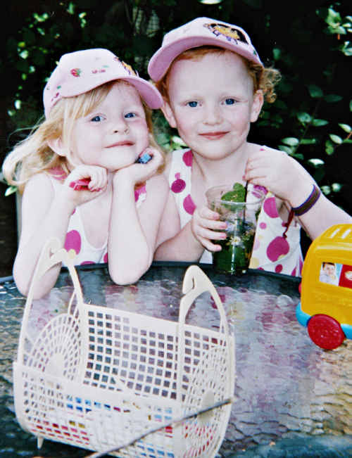 Twins Jessica and Grace Hornby. Twins Jessica and Grace Hornby.