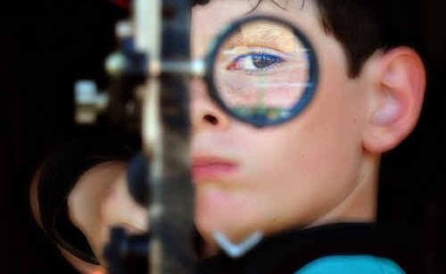 Australian champion Ethan Myers has followed his father into archery.
Australian champion Ethan Myers has followed his father into archery.