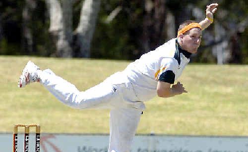 Lismore Workers’ Andrew McLachlan in action last week. Lismore Workers’ Andrew McLachlan in action last week.