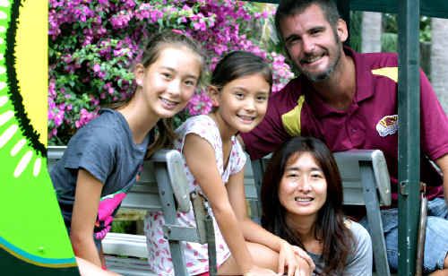 Sharnie, Marley, Mika and Peter Fenn enjoy a day at Tropical Fruit World. Sharnie, Marley, Mika and Peter Fenn enjoy a day at Tropical Fruit World.