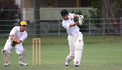 Easts batsman Connor Finney goes on the attack against Westlawn. Easts batsman Connor Finney goes on the attack against Westlawn.