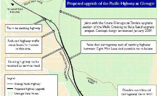 The NSW Government is expected to make a decision on the proposed Glenugie highway upgrade route soon. The NSW Government is expected to make a decision on the proposed Glenugie highway upgrade route soon.