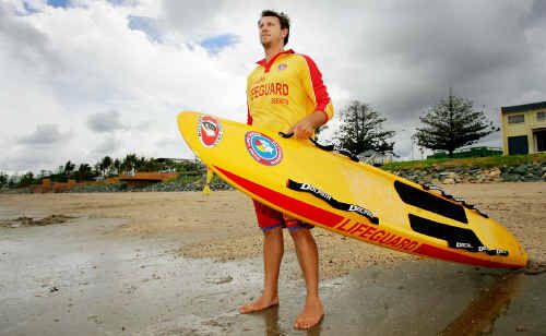 Yeppoon lifeguard Ben Waddell keeps watch over Queensland’s cleanest beach, Yeppoon Main Beach. Yeppoon lifeguard Ben Waddell keeps watch over Queensland’s cleanest beach, Yeppoon Main Beach.