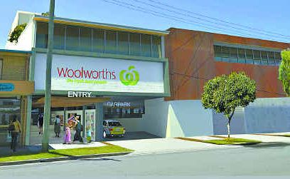 An artist’s impression of how the supermarket and units complex might look from the Tweed Coast Road. An artist’s impression of how the supermarket and units complex might look from the Tweed Coast Road.