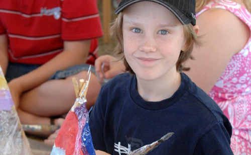 There is no shortage of demand for lantern makers. Thomas Gordon, 8, of Yamba, at the markets. A workshop for youth in the New Year will show how to make them. There is no shortage of demand for lantern makers. Thomas Gordon, 8, of Yamba, at the markets. A workshop for youth in the New Year will show how to make them.