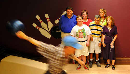 Trevor Apthorpe (front) bowls as Caringa clients, from left, David Jones, Richard Wallace, Amy Head, Colin Wear and Caringa CEO Janet Ocholla and patron MP Janelle Saffin watch on at the Caringa Clients’ Christmas party. Trevor Apthorpe (front) bowls as Caringa clients, from left, David Jones, Richard Wallace, Amy Head, Colin Wear and Caringa CEO Janet Ocholla and patron MP Janelle Saffin watch on at the Caringa Clients’ Christmas party.