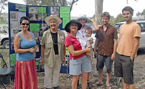 Pat Offord (second from left) prepares to take a group of visitors on a tour of the Lismore Rainforest Botanic Gardens at the open day held on Sunday. Pat Offord (second from left) prepares to take a group of visitors on a tour of the Lismore Rainforest Botanic Gardens at the open day held on Sunday.
