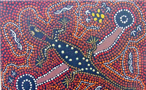 Goanna Spirit Of the Valley by John Weeronga Bartoo Goanna Spirit Of the Valley by John Weeronga Bartoo