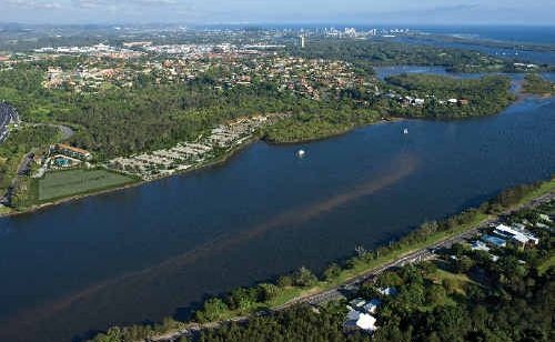 The prime Tweed River site of the proposed residential resort where the Banora Point caravan park once sat. The prime Tweed River site of the proposed residential resort where the Banora Point caravan park once sat.