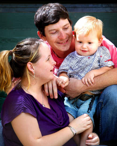 HAPPY HOMECOMING: Kristy Williams, Ben Burrows and their son Tallyn Burrows afterreturning from the Prince of Wales Hospital in Sydney. Photo: Adam Hourigan. HAPPY HOMECOMING: Kristy Williams, Ben Burrows and their son Tallyn Burrows afterreturning from the Prince of Wales Hospital in Sydney. Photo: Adam Hourigan.
