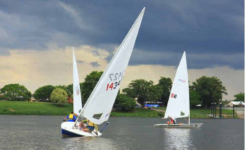 CRSC boats competing under threatening skies on Saturday. CRSC boats competing under threatening skies on Saturday.