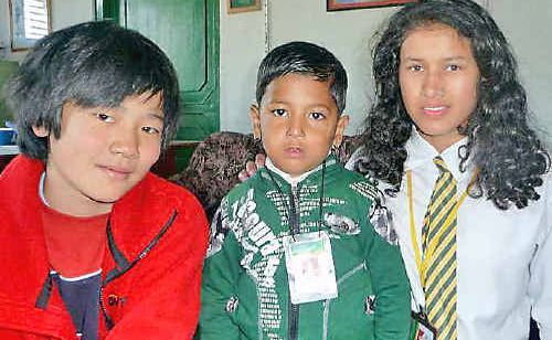 Thomas Kramer with Saken Shrespha and Santu Siwakoti in Nepal on the recent trek. Thomas Kramer with Saken Shrespha and Santu Siwakoti in Nepal on the recent trek.