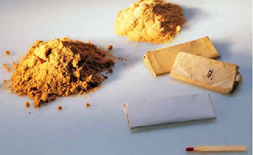 Packages of heroin. Packages of heroin.