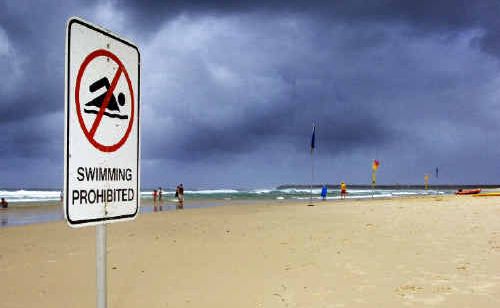 Part of Ballina’s Lighthouse Beach was closed to swimmers yesterday following the drowning death of a man on Boxing Day. Part of Ballina’s Lighthouse Beach was closed to swimmers yesterday following the drowning death of a man on Boxing Day.