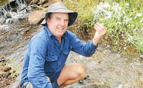 Cane farmer Lloyd Greensill is happy with the 35mm of rain recorded over two days. Cane farmer Lloyd Greensill is happy with the 35mm of rain recorded over two days.