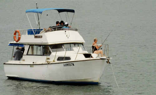 Fishing at Whiting Beach, Yamba. Fishing at Whiting Beach, Yamba.