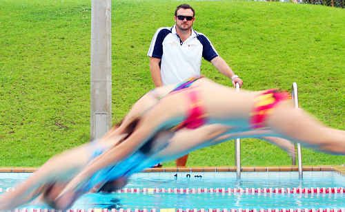Rock City Swimming Club’s coach, Shane Kingston, gets back into the swing of things after the Christmas break. Rock City Swimming Club’s coach, Shane Kingston, gets back into the swing of things after the Christmas break.
