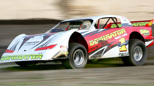 Darren “The Dominator” Kane won the Carline Mufflers National Super Sedan series last year and is on track to triumph again. Darren “The Dominator” Kane won the Carline Mufflers National Super Sedan series last year and is on track to triumph again.