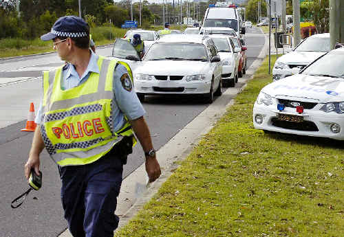 POLICE KEPT BUSY: Northern Rivers police mounted a concerted campaign to catch drinking drivers over the Christmas-New Year period, conducting more than 8000 roadside breath tests and arresting 60 drivers. POLICE KEPT BUSY: Northern Rivers police mounted a concerted campaign to catch drinking drivers over the Christmas-New Year period, conducting more than 8000 roadside breath tests and arresting 60 drivers.