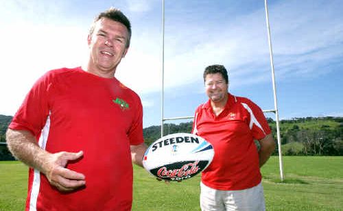 BILAMBIL coach Troy McCarthy with Jets chairman, Peter Rigney. The Jets will aim to go one better this year and win the final. BILAMBIL coach Troy McCarthy with Jets chairman, Peter Rigney. The Jets will aim to go one better this year and win the final.