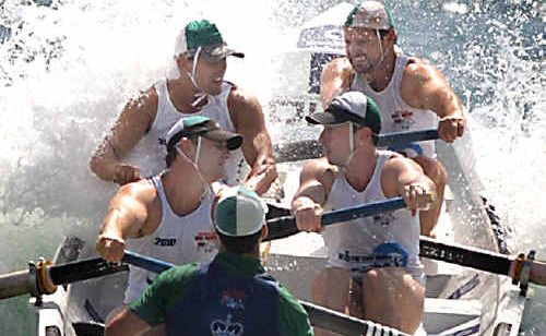 Putting their backs into it ... competition is tough in the open men’s surf boat event, and the Currumbin Barbarians know they have a fight ahead to regain their reputation. Putting their backs into it ... competition is tough in the open men’s surf boat event, and the Currumbin Barbarians know they have a fight ahead to regain their reputation.