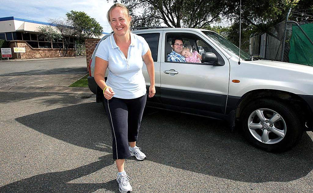 Jennifer Flemming will walk through the Gold Coast, with husband Scott and daughter Olivia in the support car. Jennifer Flemming will walk through the Gold Coast, with husband Scott and daughter Olivia in the support car.