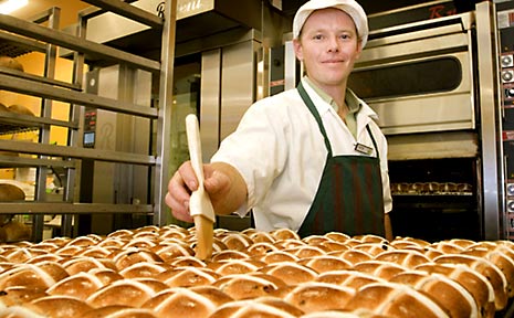 Last year, Baker's Delight whipped up more than 13 million hot cross buns and Coles reported selling more than 28 million of the symbolic Easter treat. Last year, Baker's Delight whipped up more than 13 million hot cross buns and Coles reported selling more than 28 million of the symbolic Easter treat.