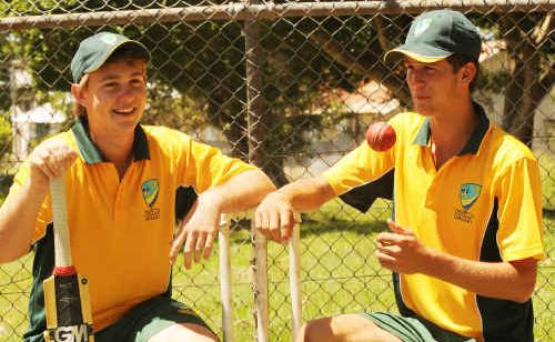 North Coast Zone’s under-16 Bradman Cup batsman Lewis Chevalley (left) and bowler Brad Chard.
North Coast Zone’s under-16 Bradman Cup batsman Lewis Chevalley (left) and bowler Brad Chard.