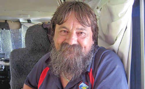 Tony Bower is distributing a cannabis tincture to people with chronic pain from the back of his van in a Nimbin car park. Tony Bower is distributing a cannabis tincture to people with chronic pain from the back of his van in a Nimbin car park.