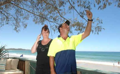 Secretary and manager of Brooms Head Caravan Park, Wendy Martin and Darren Mussared. Secretary and manager of Brooms Head Caravan Park, Wendy Martin and Darren Mussared.