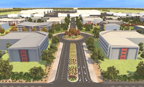 An artist's impression of the Aerospace and Defence Support Centre Amberley. An artist's impression of the Aerospace and Defence Support Centre Amberley.