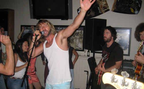 MC Double D, a member of Sneaky Sound system till September last year, works the crowd at the Federal Hotel, MC Double D, a member of Sneaky Sound system till September last year, works the crowd at the Federal Hotel,