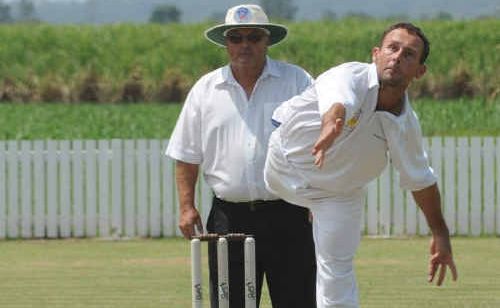 Harwood’s Matt Young hopes his loopy spinners will continue to trouble South batsmen at Harwood Oval today. Harwood’s Matt Young hopes his loopy spinners will continue to trouble South batsmen at Harwood Oval today.
