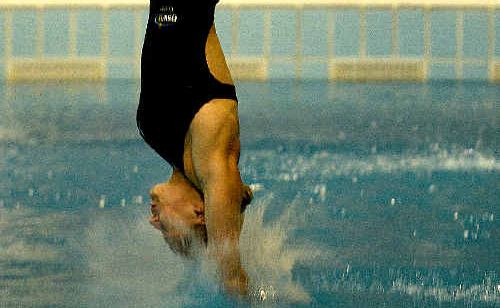 Alexandra Croak on her way to winning gold at the Australian Diving Championships. Alexandra Croak on her way to winning gold at the Australian Diving Championships.